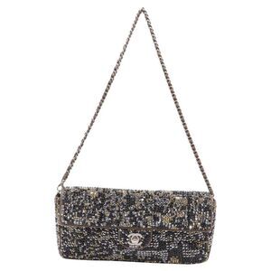 Chanel East West Flap Bag in Multicolor Crystals
